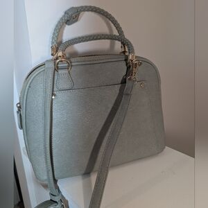 Madison West Elegant Light Green Women's Hand/Shoulder Bag